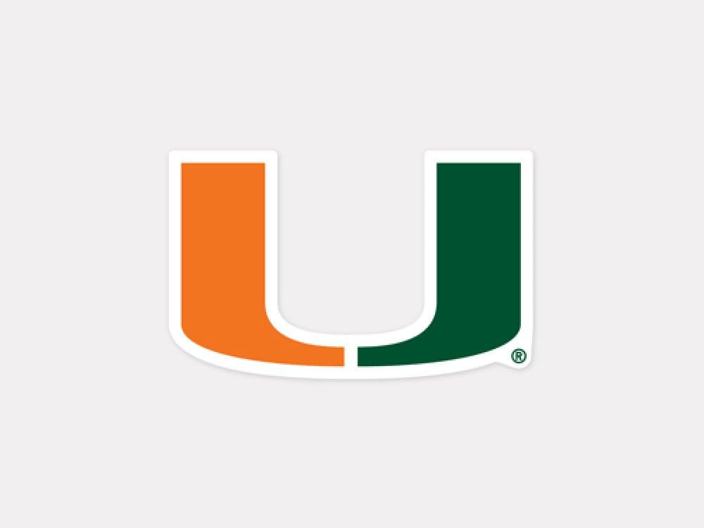 Wincraft NCAA colored sticker angled perspective