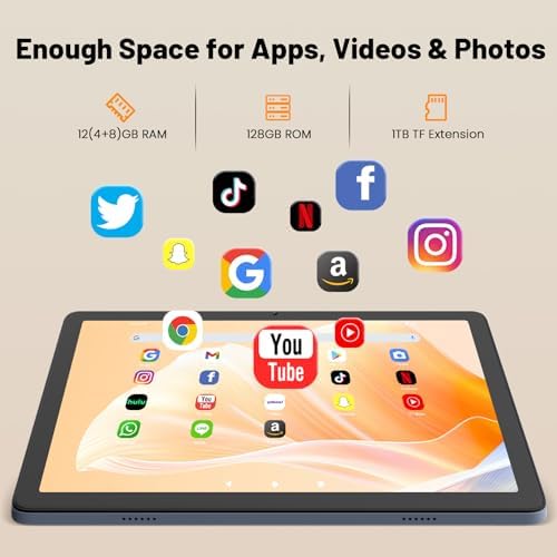 Back view of grey Winsing Android 15 tablet