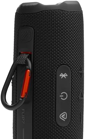 Top view of JBL Flip 7 controls and sound output