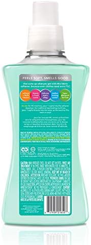 Back label of Method Beach Sage softener highlighting biodegradable ingredients and HE machine compatibility.