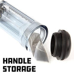 Powerbuilt heavy duty gasket scraper tool with blades stored inside the transparent handle grip