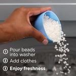 Downy laundry scent booster beads cap details and product texture