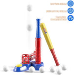 Child using Temi automatic pitching machine mode