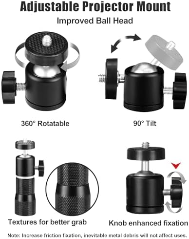Universal screw thread adapters for projector mounting