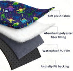 Dayeeball dinosaur pattern car seat liner folded for storage