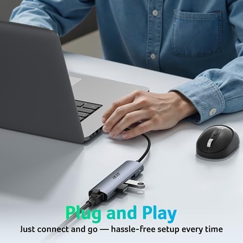 Acer 4 in 1 laptop docking accessory ideal for travel and office productivity.