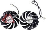 BestParts 85mm cooling fan for MSI RTX 4060 showing the close-up texture of the engineered aerodynamic fan blades.
