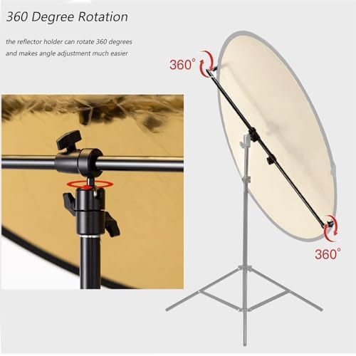 Two meter tripod light stand fully extended for overhead product photography.