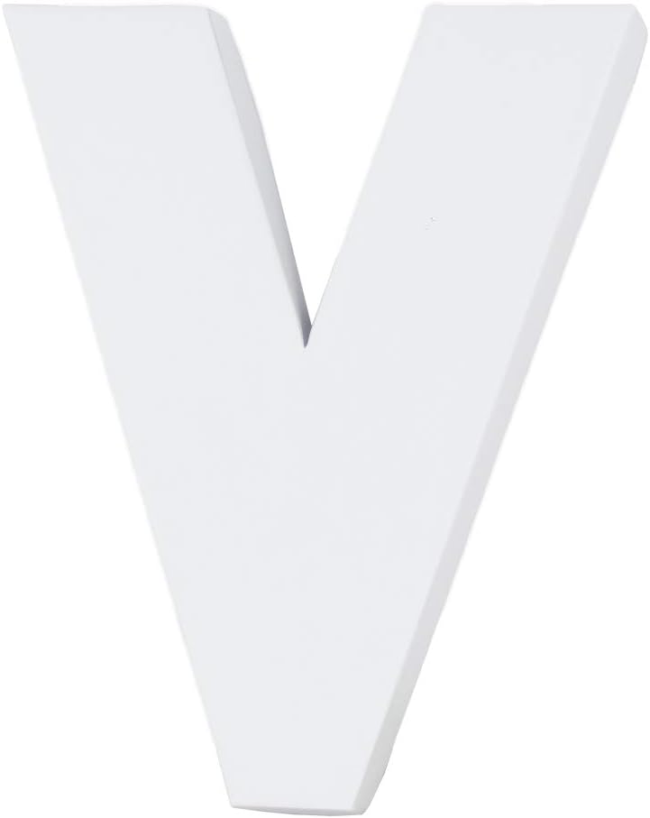 8 inch cardboard letter V food container for parties