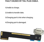 Close up of the iPad Mini charging port assembly ribbon cable