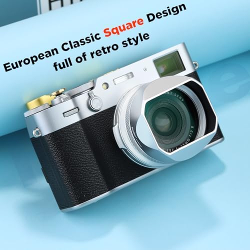 Haoge square lens hood for Fujifilm with the included metal cap