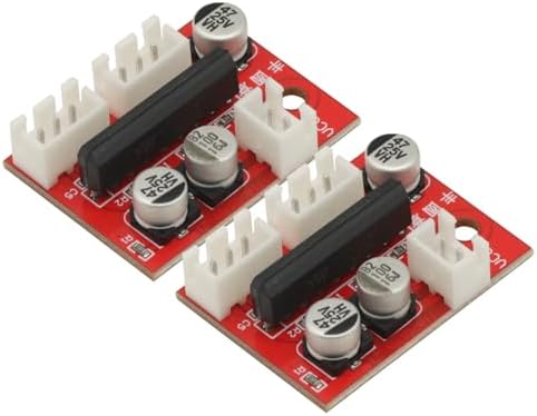 Top down perspective highlighting the power and signal connection terminals on the tape head preamp board