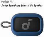 Geiomoo premium navy blue soft silicone speaker case side angle profile