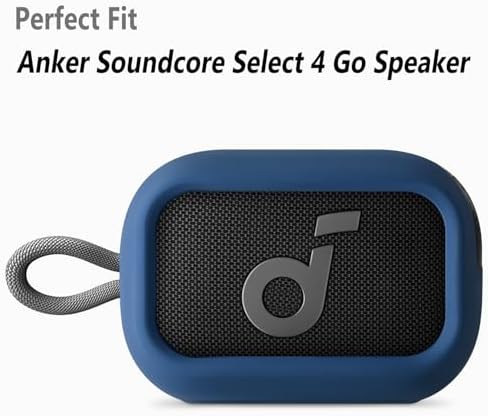 Geiomoo premium navy blue soft silicone speaker case side angle profile