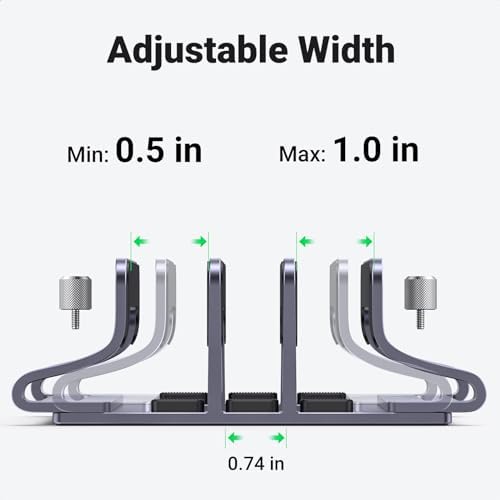 Premium space saving laptop stand organizing a tablet and a notebook simultaneously