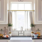 Briofox shower curtain rod showing spring tension mechanism