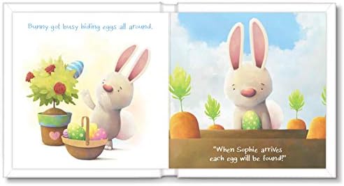 Animal characters Ducky and Bunny in personalized Easter story