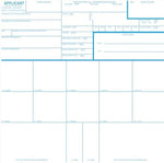 Official Crime Scene FD-258 applicant cards with designated fingerprint blocks