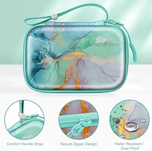 Fintie shockproof printer pouch highlighting the durable all-around zipper