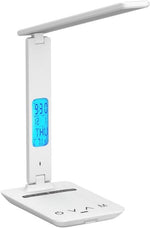 LAOPAO Desk Lamp with Wireless Charger: USB Charging Port, Table Lamp with Clock, Desk Lamps for Home Office College Dorm Room Essentials - Image 4