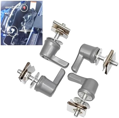 High grade aluminum alloy lever locks displaying the premium chrome finish and rust resistant threading.
