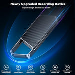 NekSide portable recording device displaying the integrated loop for keychain attachment