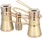 Iplusmile vintage theater binoculars highlighting the detailed central manual focus wheel adjustment.