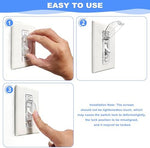 Protective cover for light switch mounted on wall