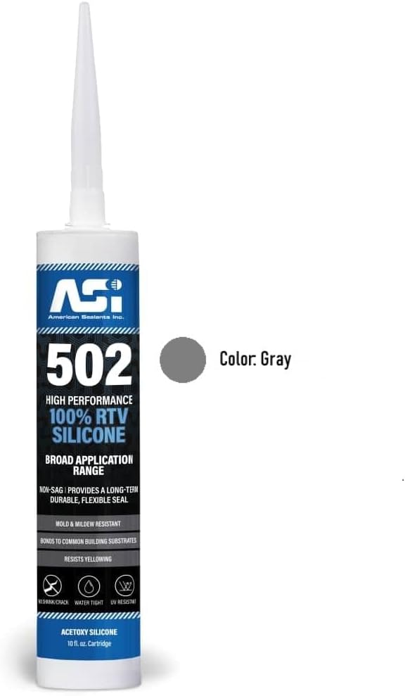 Silicone Sealant 100% RTV - 2.8 oz Squeeze Tube -Clear- - Image 5