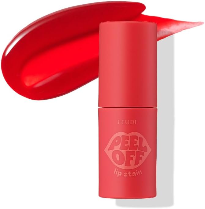 ETUDE Dear Darling Peel Off Lip Stain (Cherry Crack) – Teen girl gifts, Hydrating Hydrogel Tint, Fruity scent, Long Lasting & Waterproof, High Pigment, Easy Peel Off, All‑Day Color Lip Tattoo - Image 1
