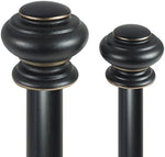 Decopolitan Urn Telescoping Double Drapery Rod Set, 72-144", Antique Bronze - Image 5