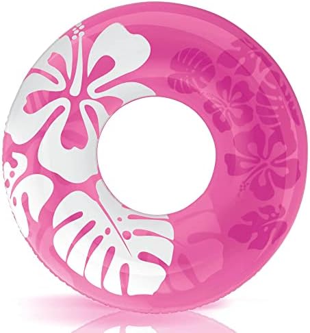 Intex 36 inch tropical floral swim ring two pack