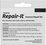 Dentemp denture repair kit contents and application tools