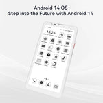 Bigme HiBreak Pro displaying the Android 14 interface on e-paper.