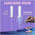 Comparison of Regular Super and Super Plus Tampax Radiant tampons.