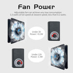 Easy Cloud server cabinet fan angled view highlighting the durable black plastic blades
