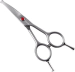 FOGOSP curved dog grooming scissors front view professional pet trimmer