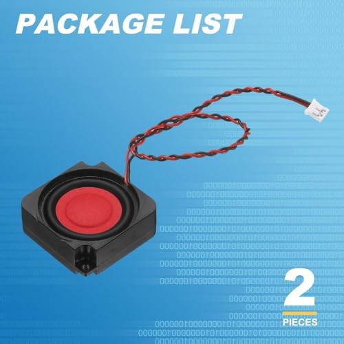 PATIKIL electronic project speaker component pair with 165mm red and black wire leads
