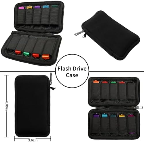 WesData Portable Tech Organizer lying flat next to laptop accessories showing its slim profile.