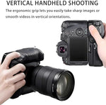 Nkmooxe BG-R20 dual battery grip bottom view detailing the standard tripod mounting thread and alignment pins