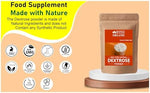 Blessfull Healing 200 gram resealable pouch of organic dextrose sugar