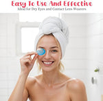 Portable eye care tool kit for removing makeup and dust irritants