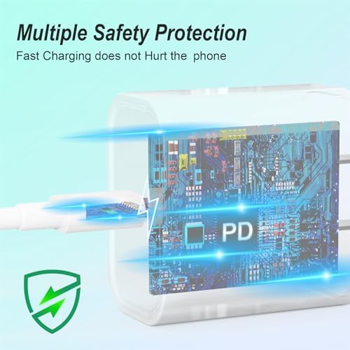 YYDBS fast charging adapter set showing US plug prongs and durable cable connectors side view