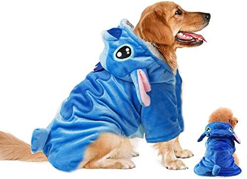 Gimilife Stitch Dog Hoodie front view authentic USA imported pet costume