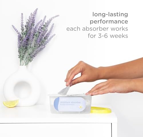 Ubbi yellow lid moisture absorber for closet and bathroom dampness