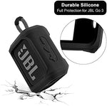 Black silicone protective sleeve for speaker highlighting the removable bike straps on the back