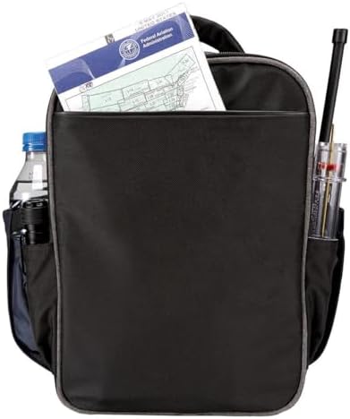 Flight Gear Sporty's Aviation Tablet Bag packed with pilot accessories