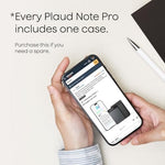 Ultra slim dark blue magnetic case for Plaud Note Pro voice recorder side angle profile