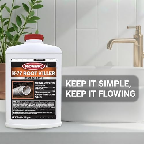 Granular root killer for residential sewer pipes and drain fields.
