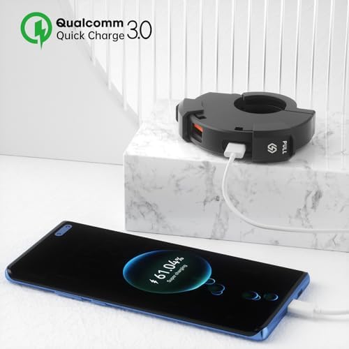 Fahren BlueFire bike handlebar socket adapter with waterproof cap closed for weather protection.